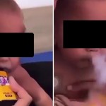 غضب بعد تداول فيديو صادم لرضيع يدخن الفيب.. ورد فعل غريب من الشرطة!