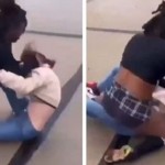 بالفيديو.. طالبة بمدرسة أمريكية تضرب زميلتها بطريقة وحشية