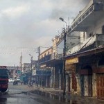 إخماد حريق كبير في مقهى بمدينة جبلة