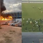 ذخيرة حية وإحراق حافلة وإصابة حكم برتغالي في ديربي بالدوري الليبي