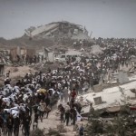 استمرار قتل المجوّعين ومظاهرات حاشدة في تل أبيب والمقاومة تقصف مواقع إسرائيلية