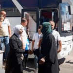 وصول لاجئين سوريين من لبنان إلى معبر جديدة يابوس بريف دمشق