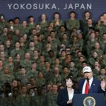 ترامب يرقص أمام جنود بلاده في اليابان.. نحن الأقوى