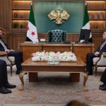 الرئيس الشرع يستقبل مظلوم عبدي وإلهام أحمد لاستكمال دمج قسد