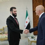 الرئيس الشرع يبحث مع المبعوث الأمريكي إلى سوريا‏ مستجدات الأوضاع في المنطقة‏