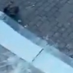 انهيار واجهة متجر نادي ليل على أحد المارة خلال مظاهرات فرنسا