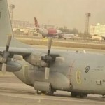 طائرة نقل عسكرية سعودية تهبط في مطار مهر آباد بطهران (صورة)