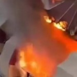سيدة تتصدر الترند..هرعت لإطفاء نيران ملتهبة جنب شقتها
